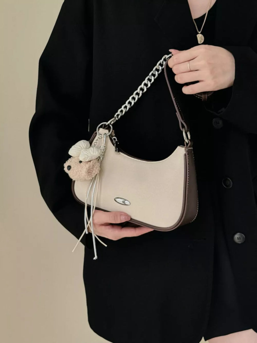 Contrast Trim Shoulder Bag option 6