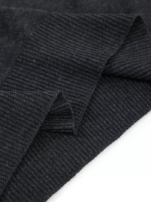 Men's Mock Neck Short Sleeve Knit Top in Light Gray