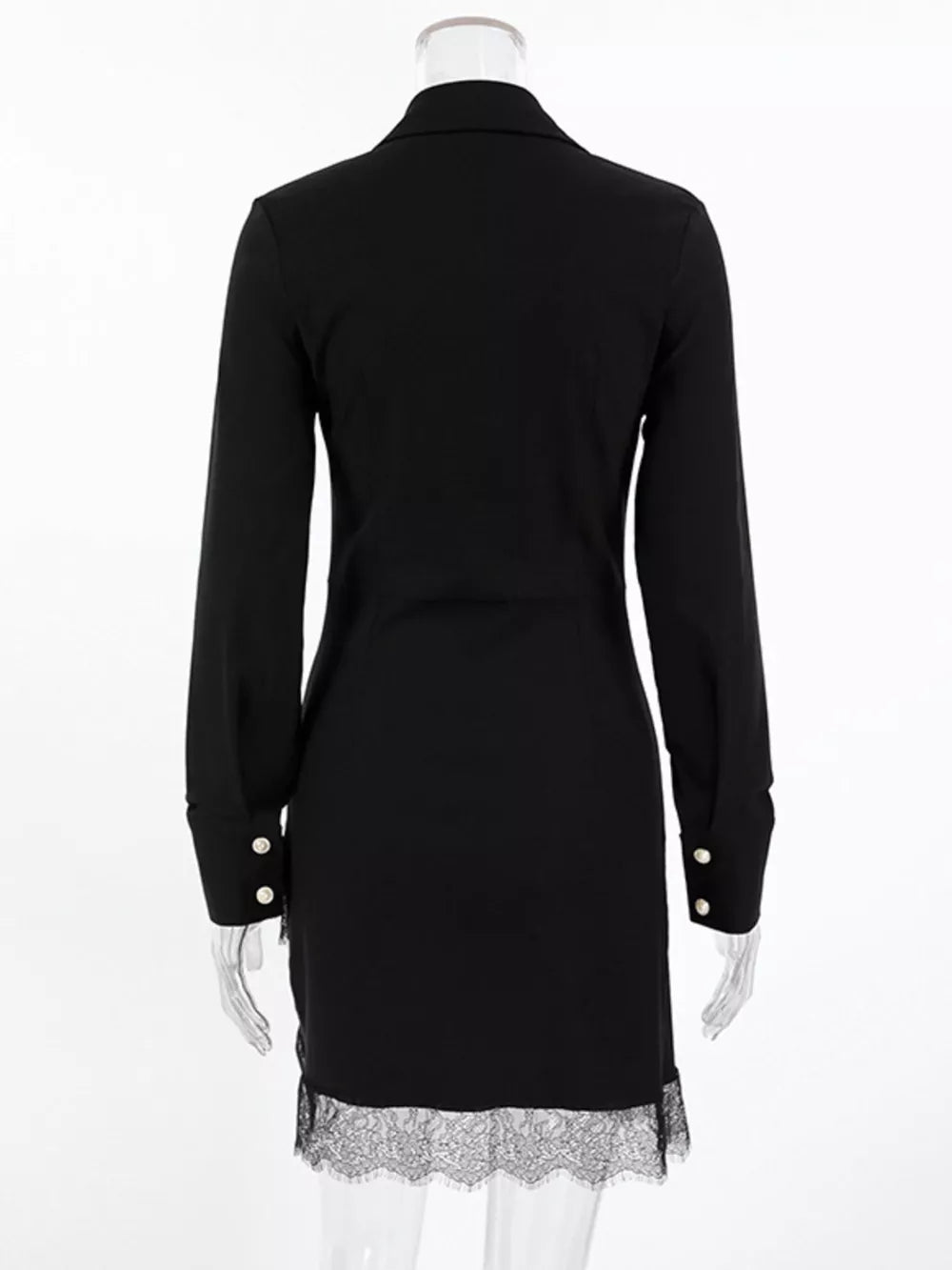 black shirt dress