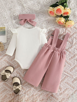 classic overalls in Caramel Color with round neck