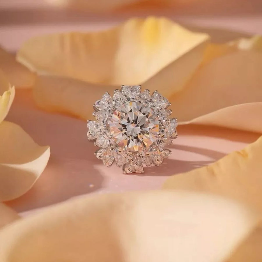 5 Carat 925 Sterling Silver Moissanite Ring option 3