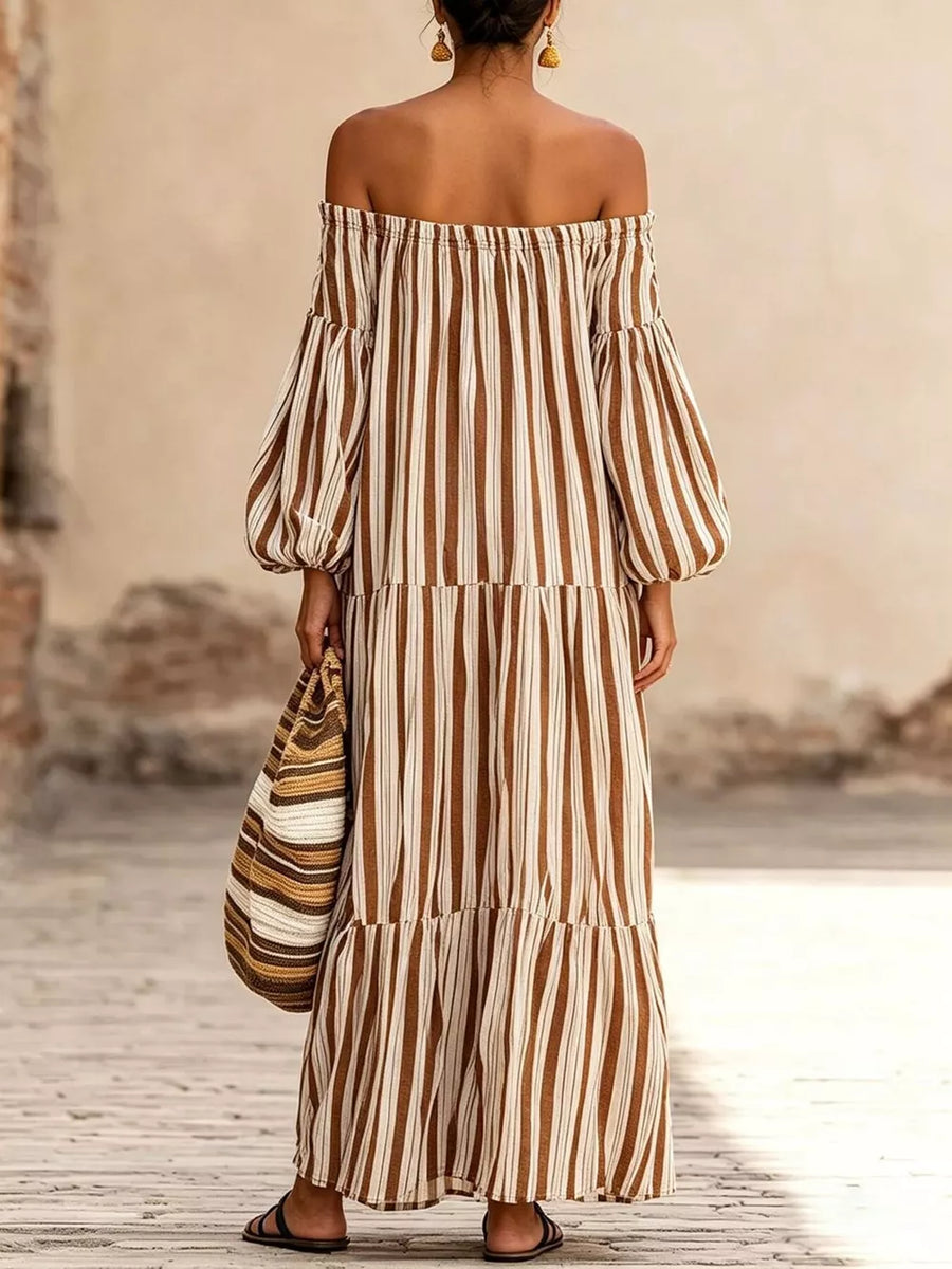 maxi dress in Camel