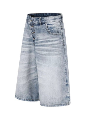 81 capris in Blue with wide-leg silhouette