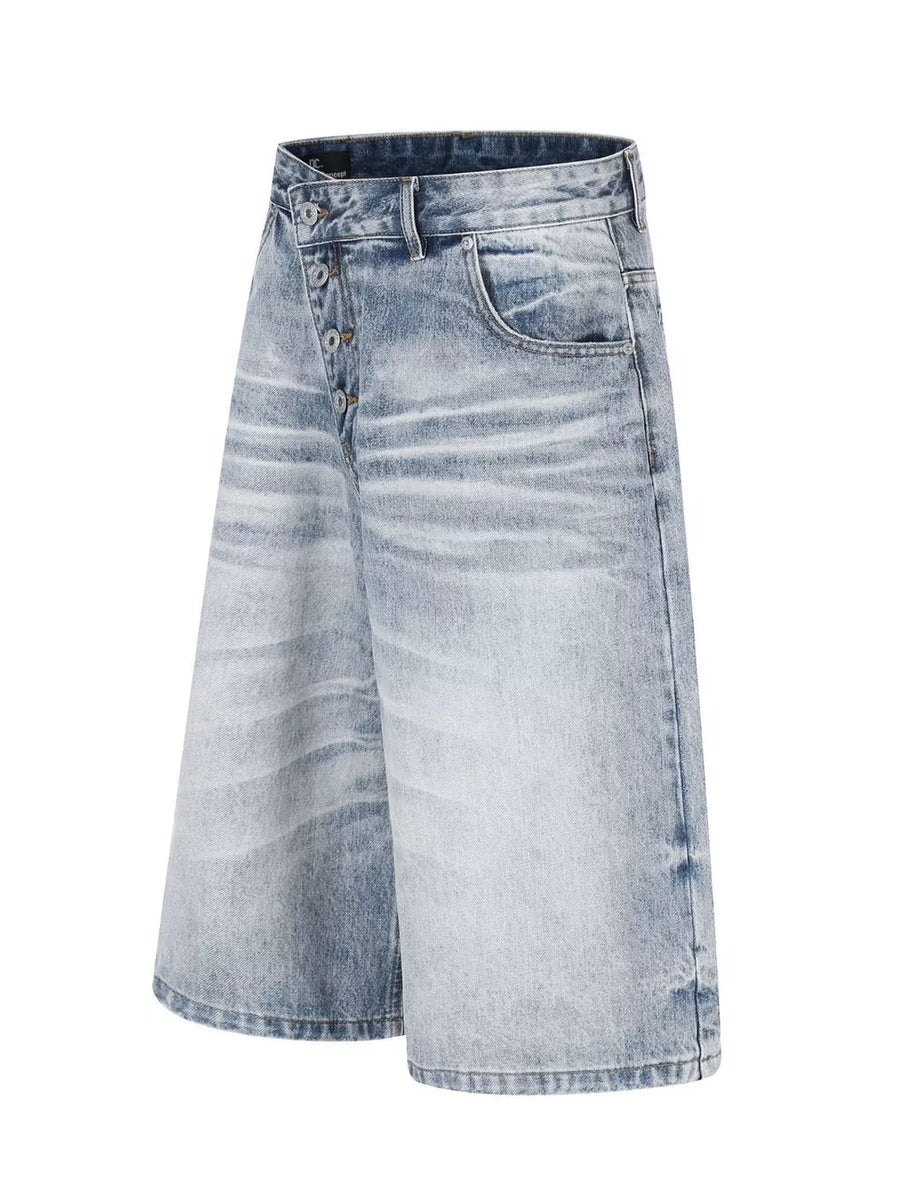 81 capris in Blue with wide-leg silhouette