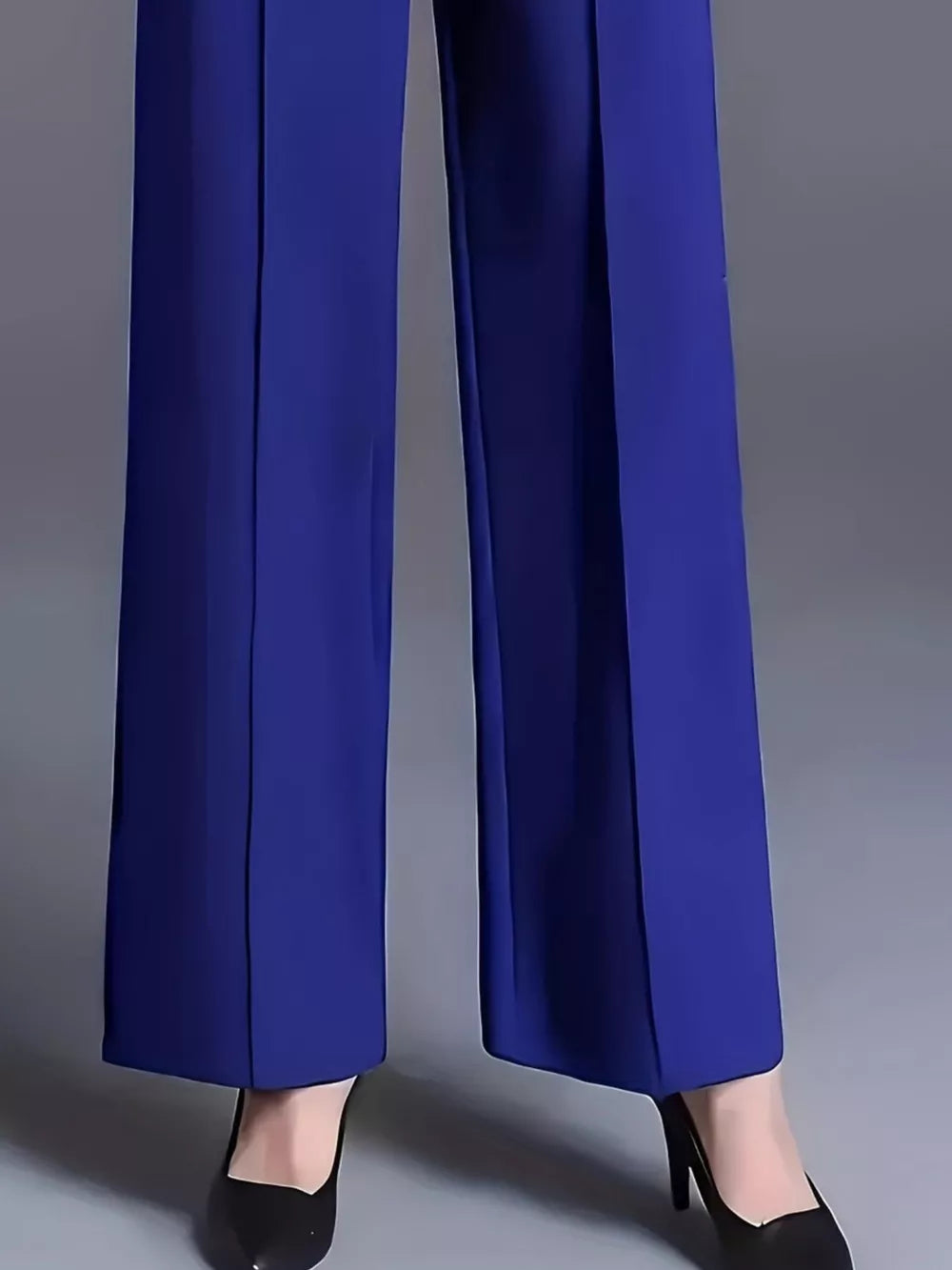 High Waist Wide Leg Pants in White with pocketed