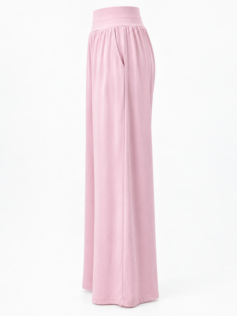 wide-leg pants in Light Pink