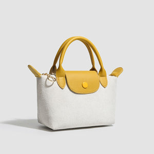Yellow-brown crossbody bag