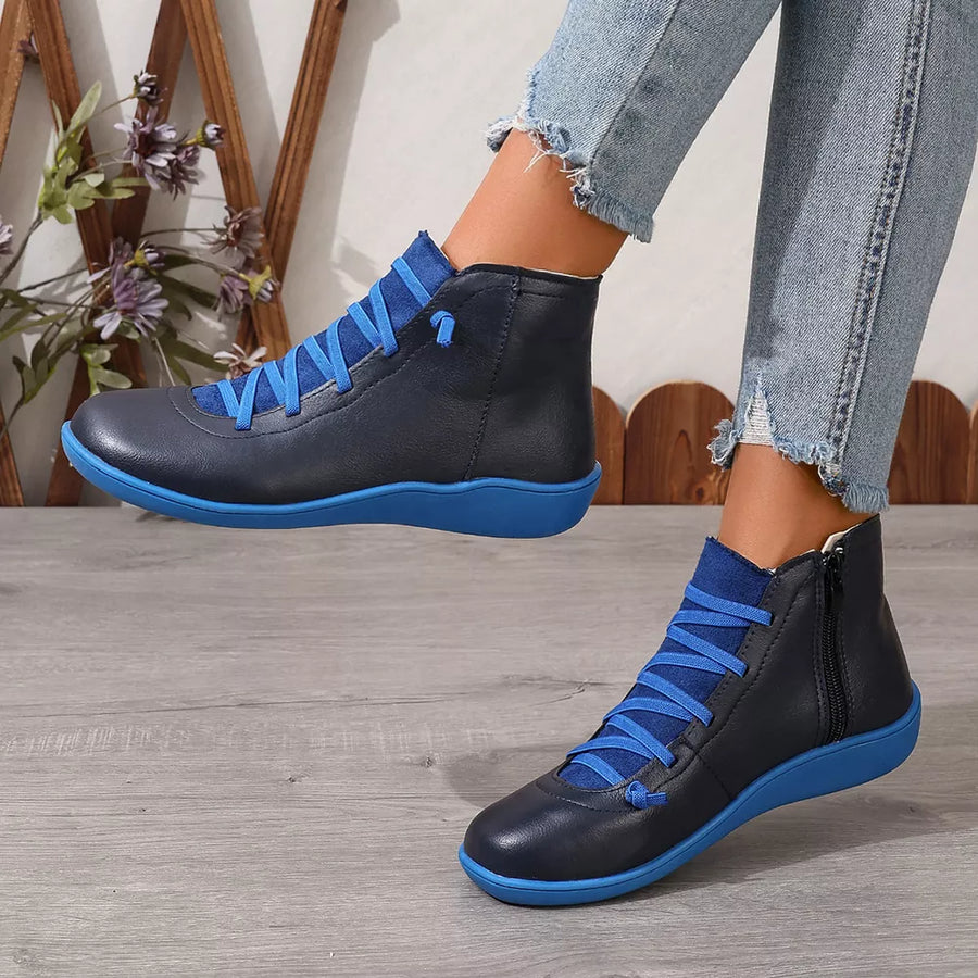 PU Leather, Rubber Imported Size &amp ankle boots in black with regular silhouette