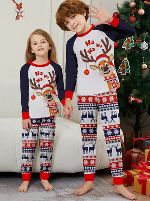 pajama set featuring graphic-print in navy blue with 95% polyester, 5% spandex Care instructions: Machine wash cold texture