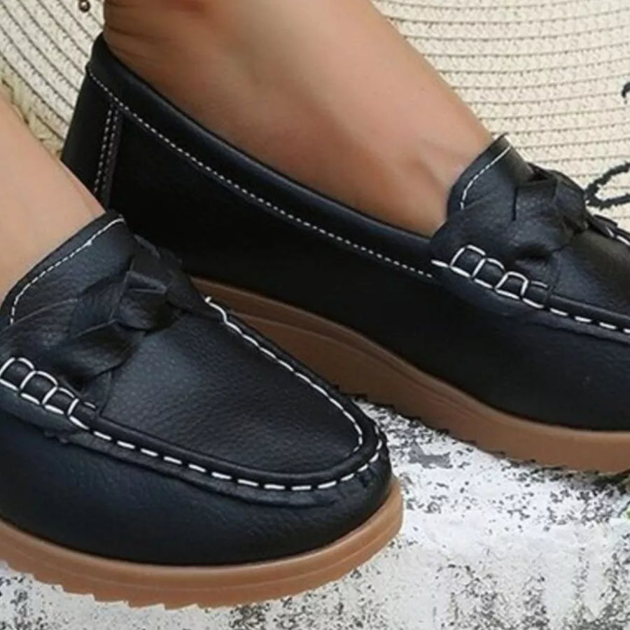 flats in White with round toe and not applicable