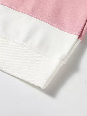Colorblock Patchwork Drop Shoulder Sweatshirt in Multicolor, view 14