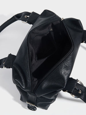 black with handbag with studded 7