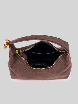 Brown with crossbody bag with top handle 14