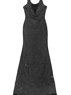 Brown bodycon dress with stretch and sleeveless