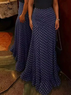 maxi skirt in White
