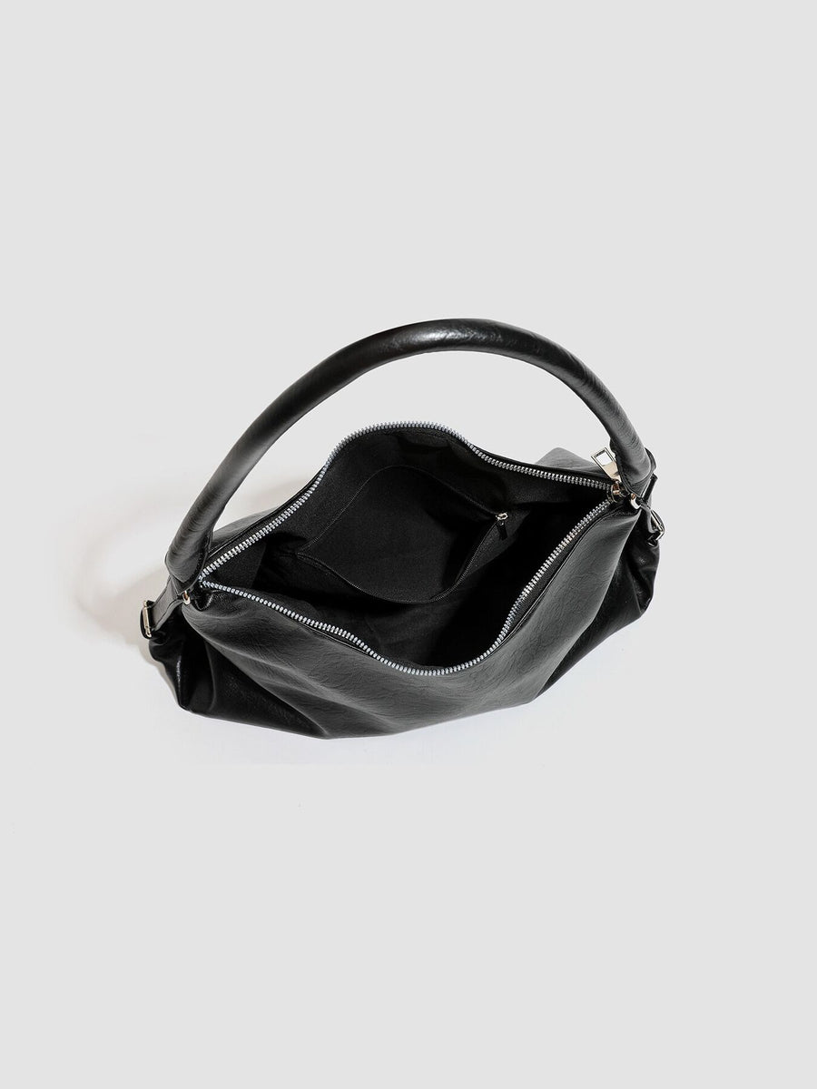 black with shoulder bag with decorative charm 7