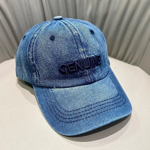 Classic Embroidered Baseball Cap in Black Gray