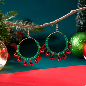 Alloy, Millet Pearl Care instructions: Avoid wearing during exercise, as sweat w earrings in Green with hoop silhouette