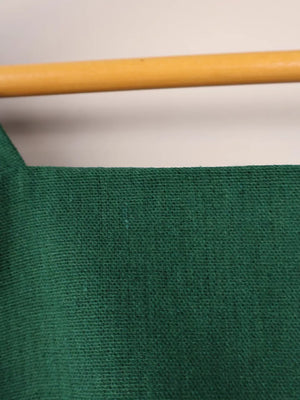 forest green straight midi dress with square neck