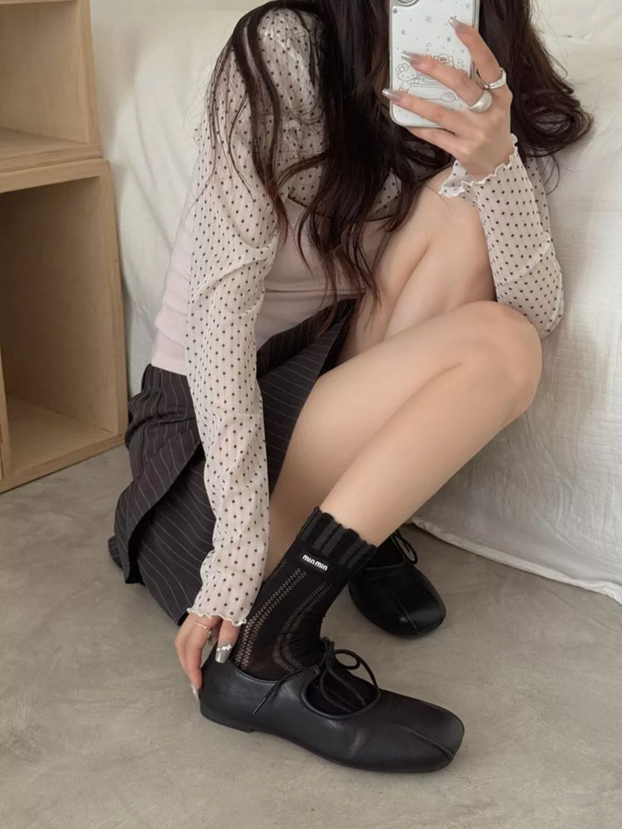 cotton Imported Size &amp socks in White with regular silhouette