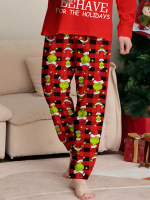 pajama set featuring graphic print, plaid in black with 95% polyester, 5% spandex Care instructions: Machine wash cold