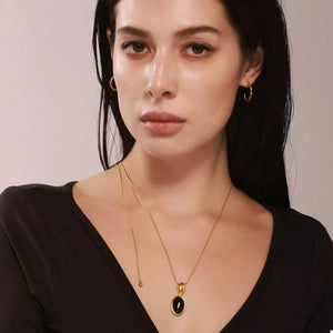 necklace in gold featuring gold-plated and jewelry fit
