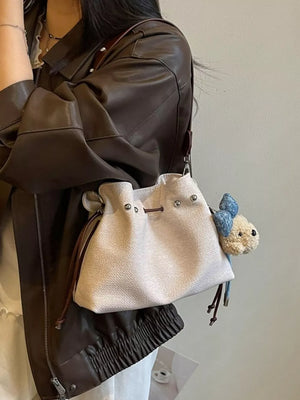 Blue with Bucket Crossbody Bag in Blue
