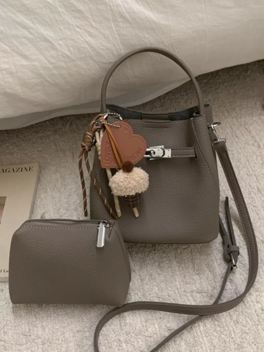 Lock Detail Crossbody Bag option 7