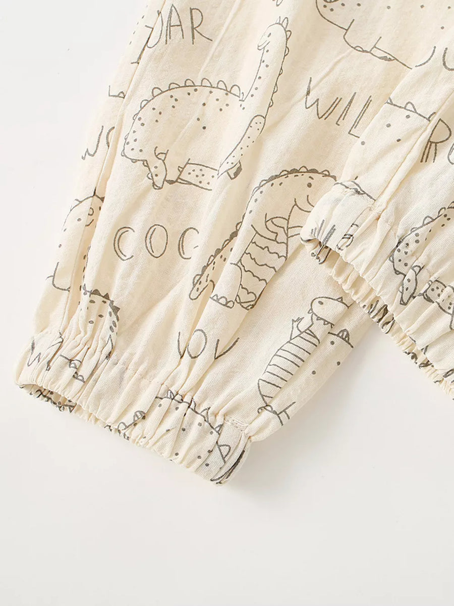 Children's Dinosaur Print Elastic Waist Pants option 5