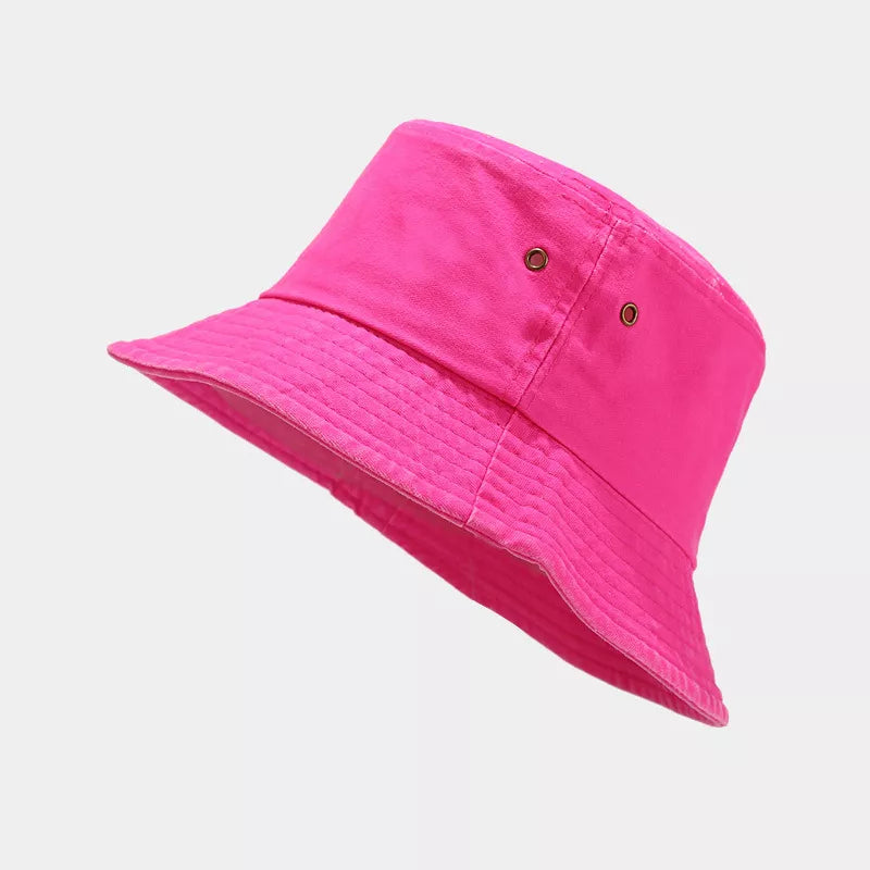 cotton Imported Size &amp hat in Yellow Green with bucket silhouette
