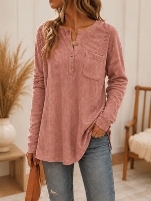 classic henley in Green with henley