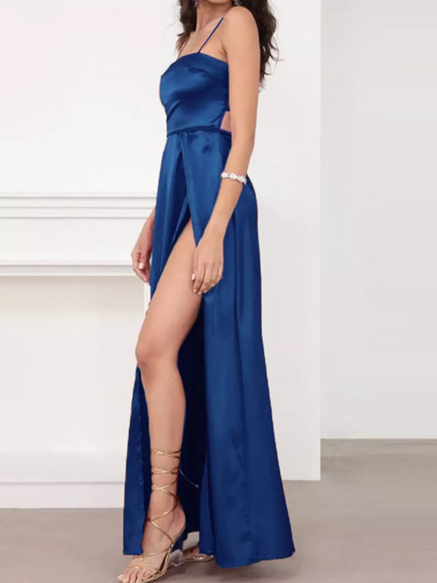 100% polyester Care instructions: Machine wash cold maxi dress in Red with A-line silhouette