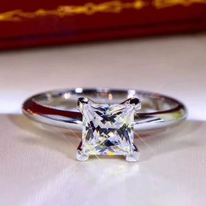 3 Carat 925 Sterling Silver Moissanite Ring option 4