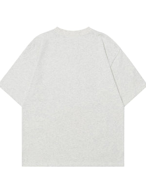 95%cotton,5%spandex Care instructions: Machine wash cold t-shirt in Light Gray with oversized silhouette