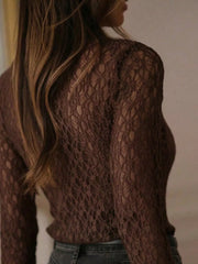 ivory blouse featuring lace and lace