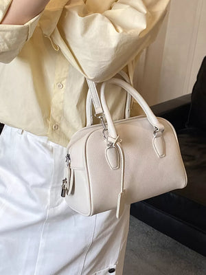 black crossbody bag with small and zip-front