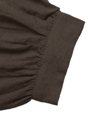 blouse featuring eyelet in Coffee Brown with 88% viscose, 12% polyamide Care instructions: Machine wash cold texture