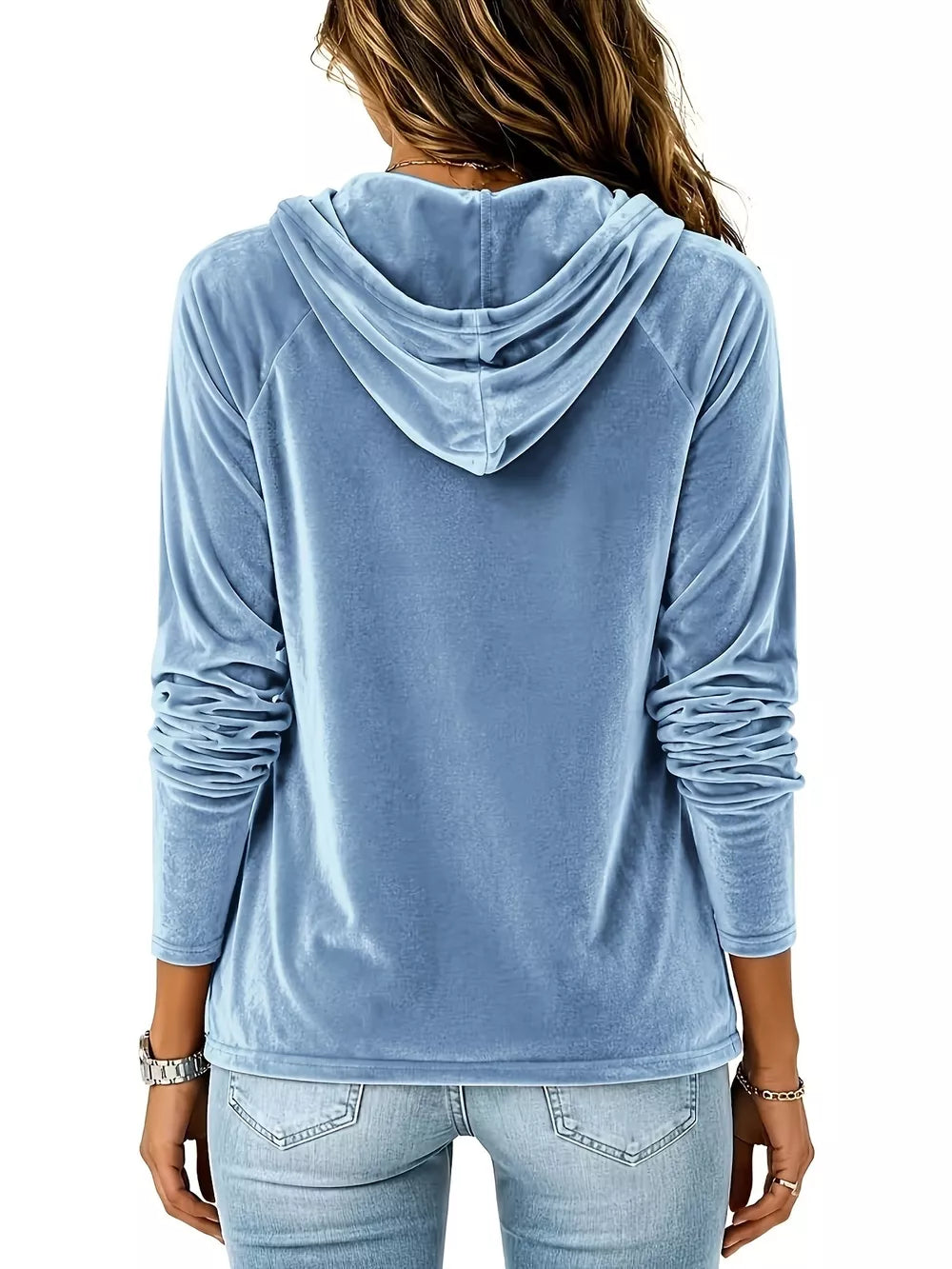 Burgundy pullover hoodie with hip-length and pullover