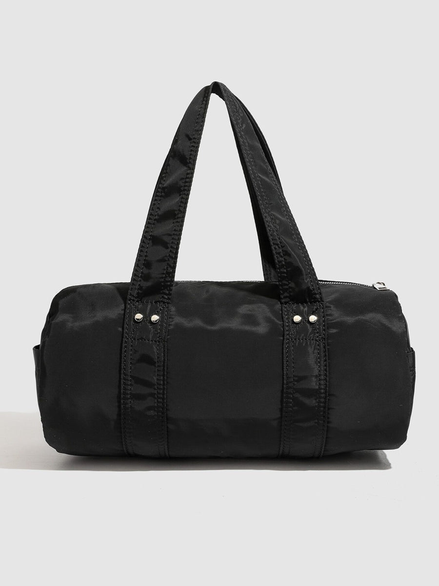 black with handbag with dual top handles 7