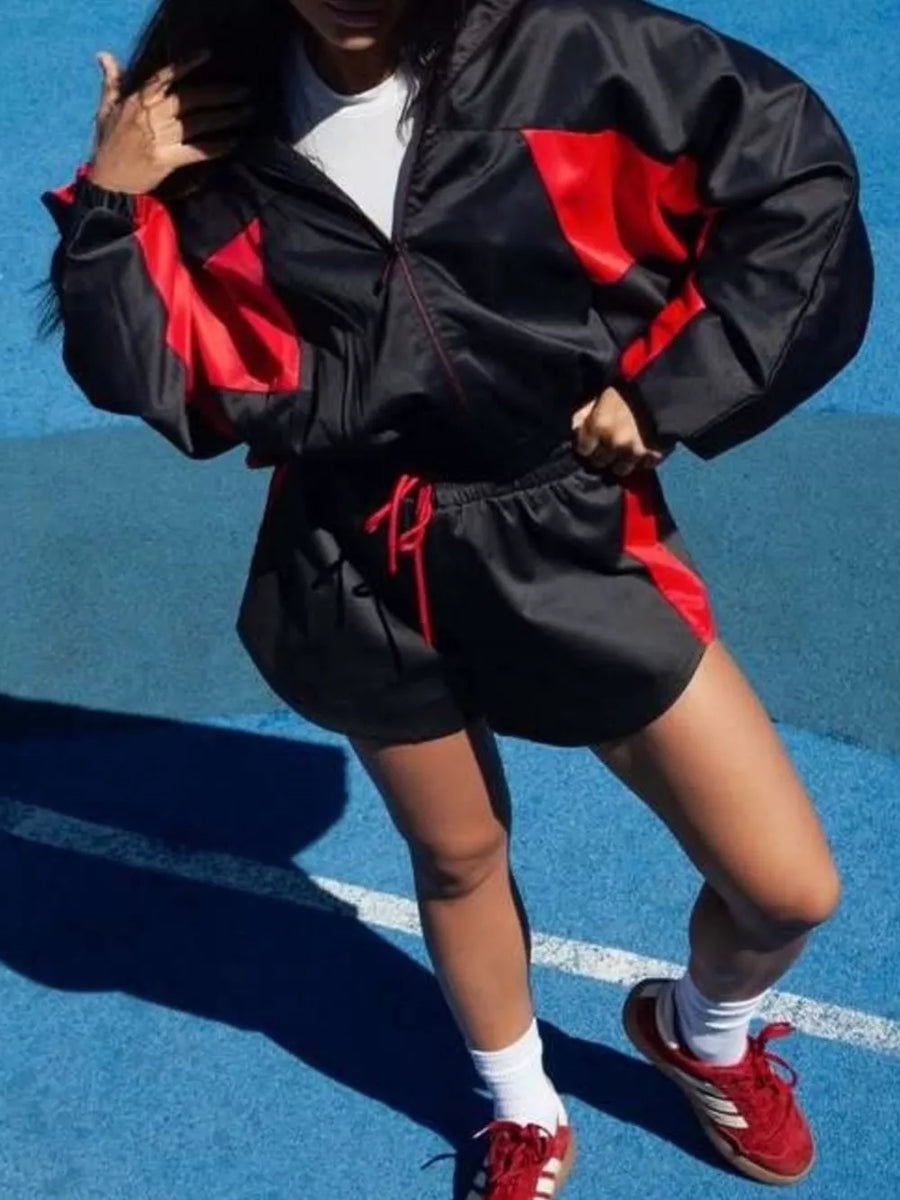 Zip-up Mini Long-sleeve Jacket in Pink, view 21