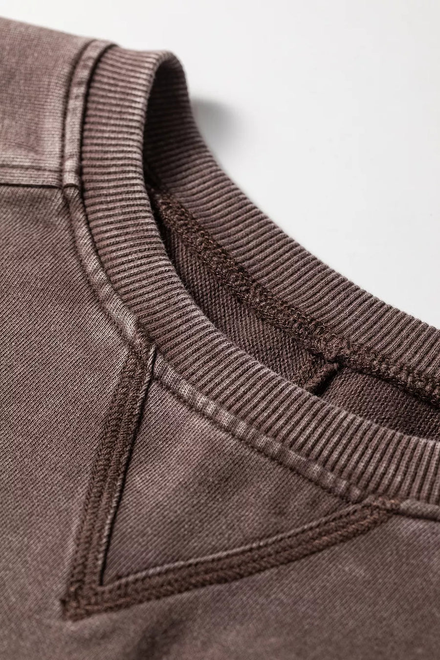 3/4 Sleeve Mineral Wash Cotton Top option 8