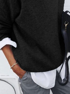 light gray pullover sweater