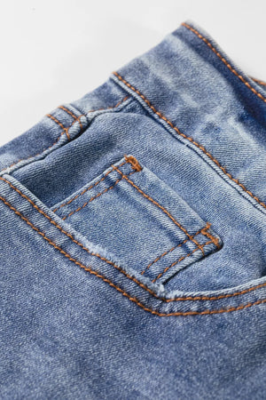 Embroidered Flare Leg Jeans option 10