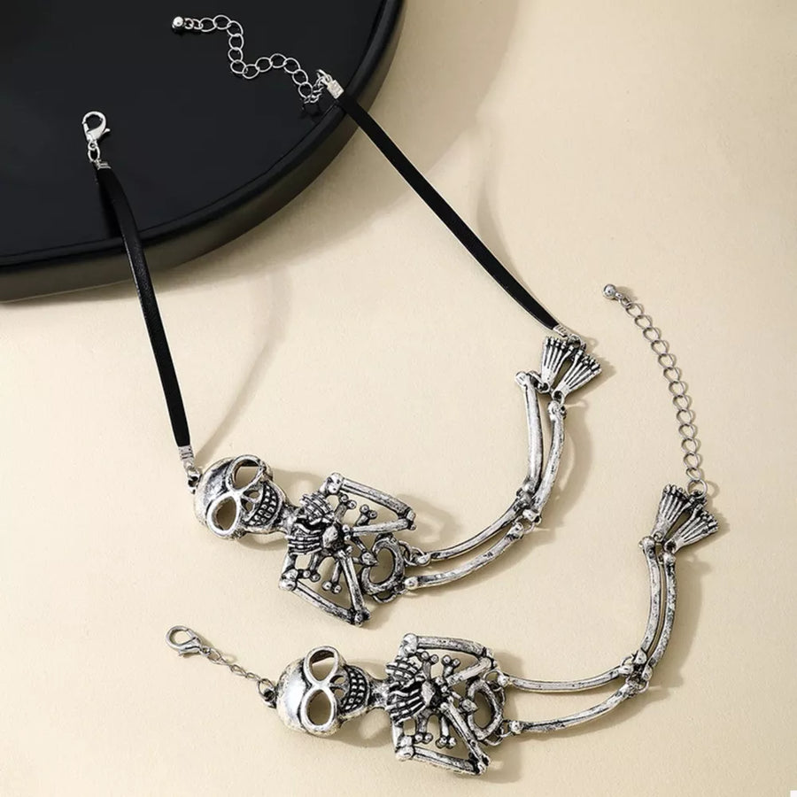 edgy ACCESSORIES in Silver Suit with n/a