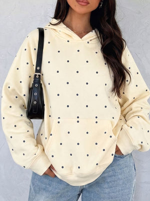50% viscose, 50% polyester Care instructions: Machine wash cold pullover hoodie in Gray with relaxed silhouette