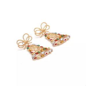 earrings in gold with 18K gold-plated and 2.2 inches