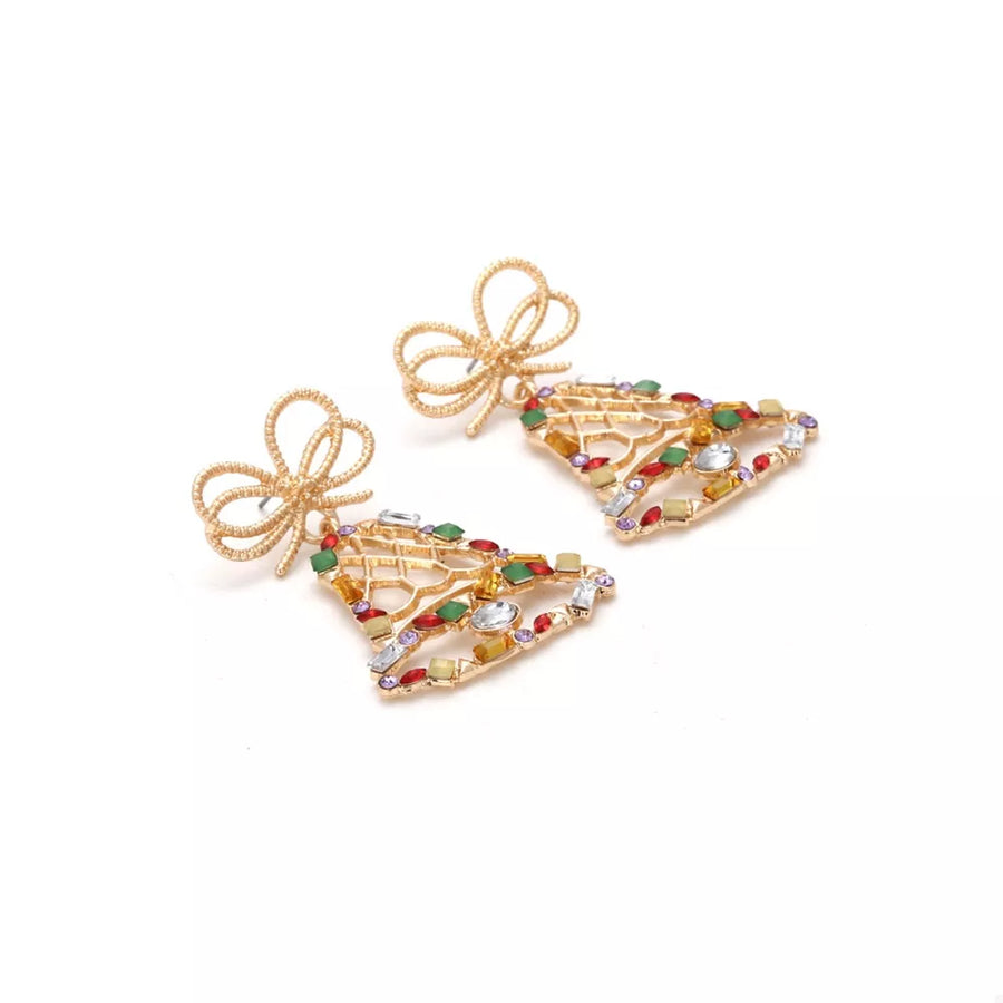 earrings in gold with 18K gold-plated and 2.2 inches