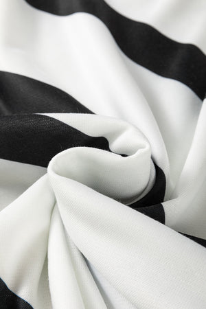 Black Bold Stripe Lounge Set