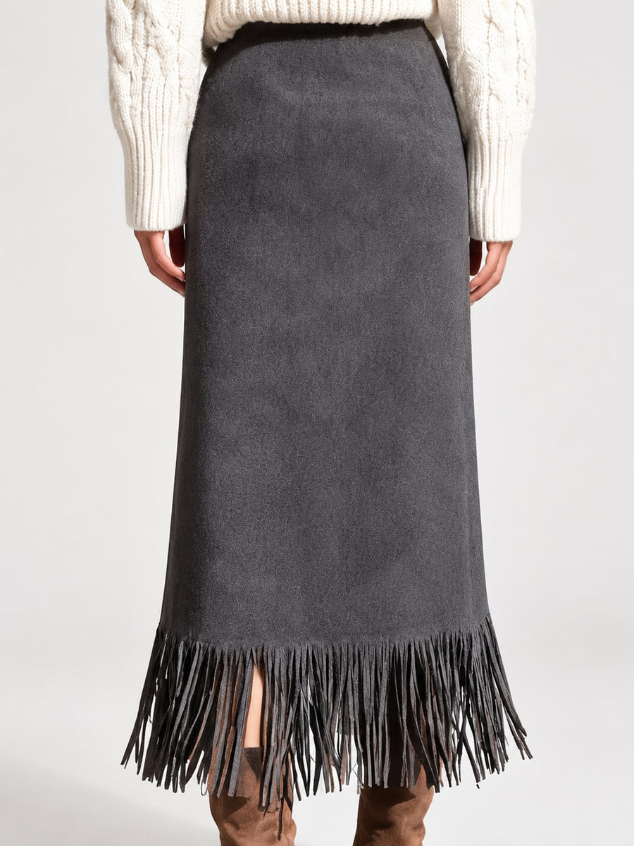 Polyester 90% Care instructions: Hand wash cold midi skirt in Dark Blue with straight silhouette