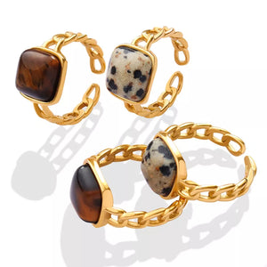 ring featuring speckled in black with Tiger&amp texture